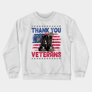 thank you veterans Crewneck Sweatshirt